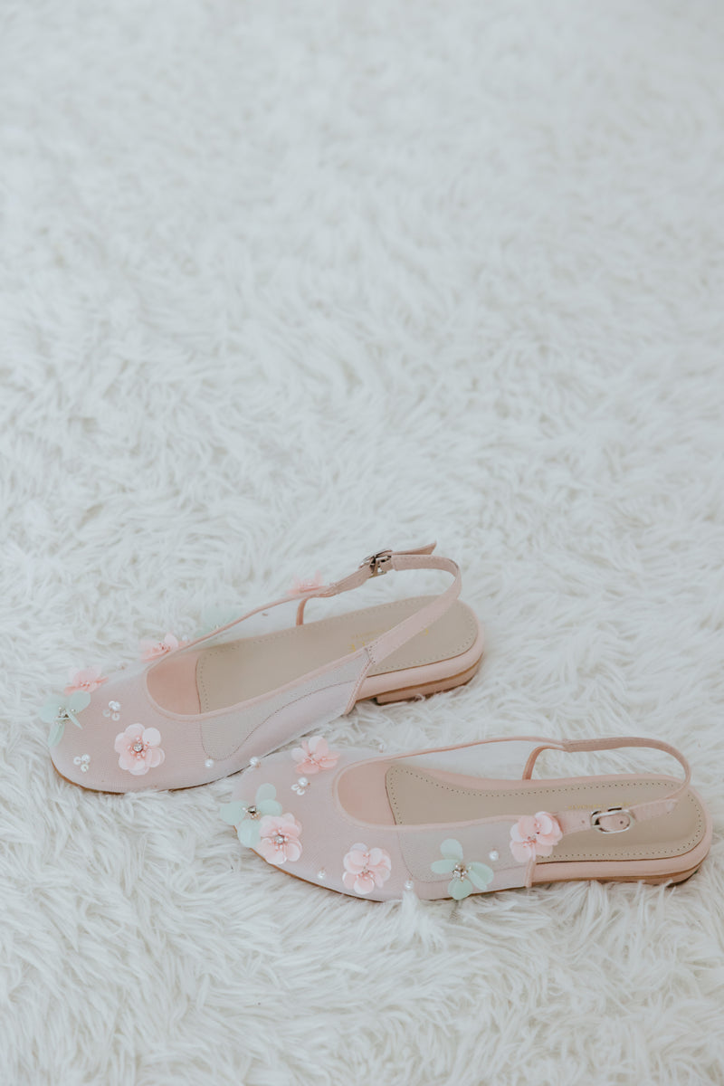 PRE-ORDER | Scarlett Slingback Ballet Flats (Mint)