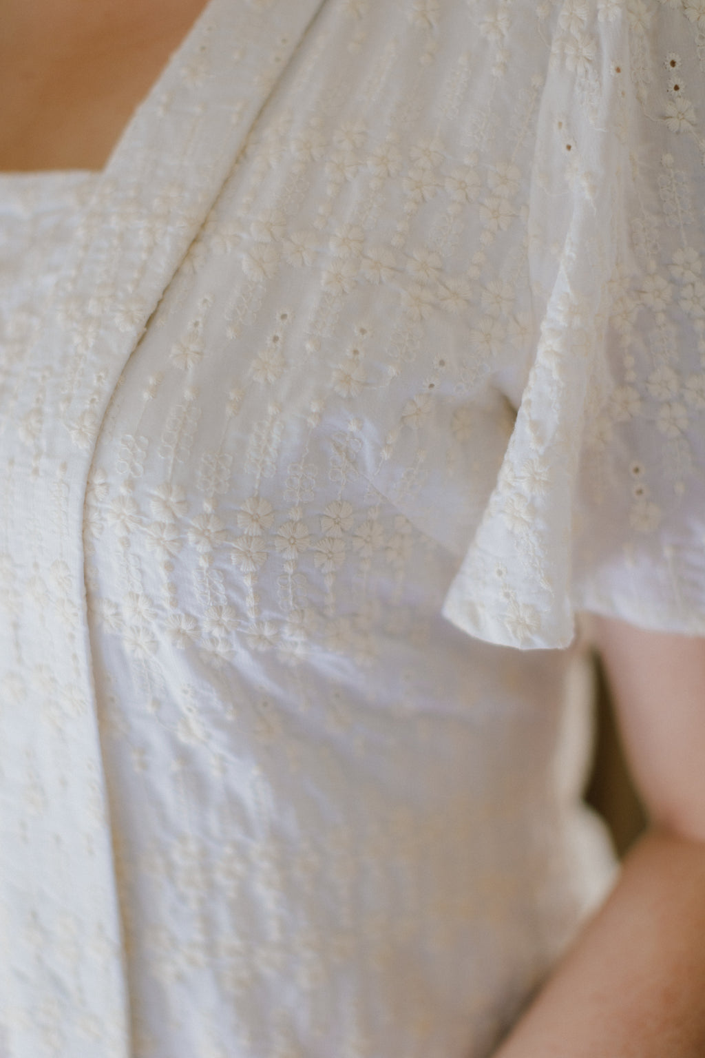 Heirloom Kebaya Top (Ivory Eyelet)