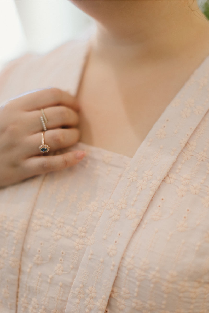 Heirloom Kebaya Top (Blush Pink Eyelet)