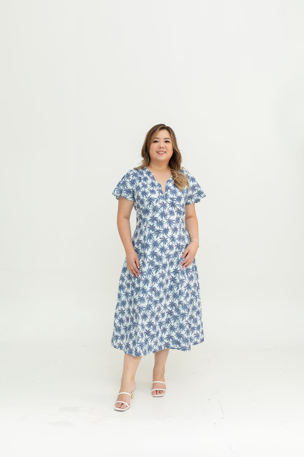 Island Wanderer Dress (Palm Sky)