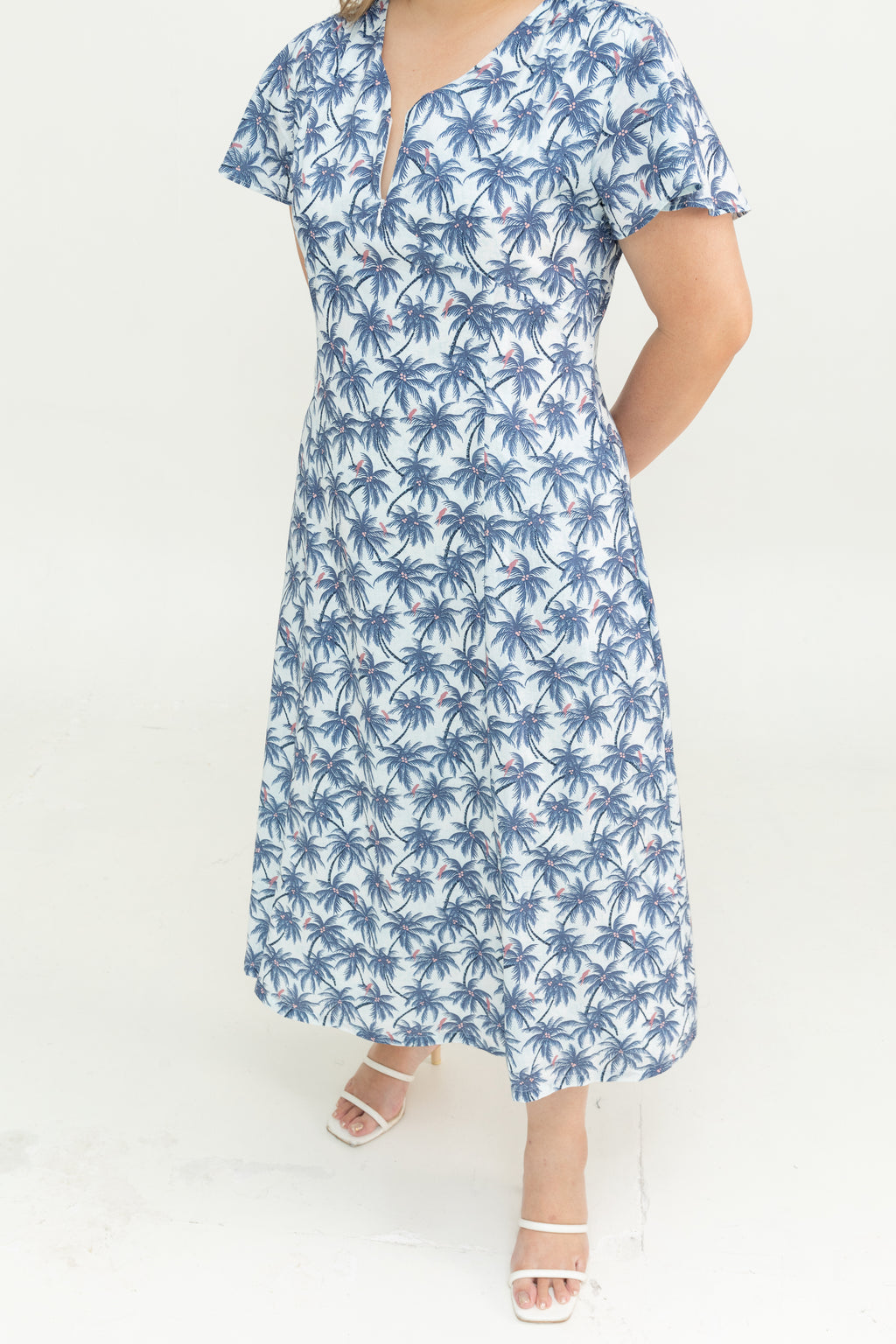 Island Wanderer Dress (Palm Sky)