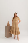 Harper Midi Dress (Khaki)