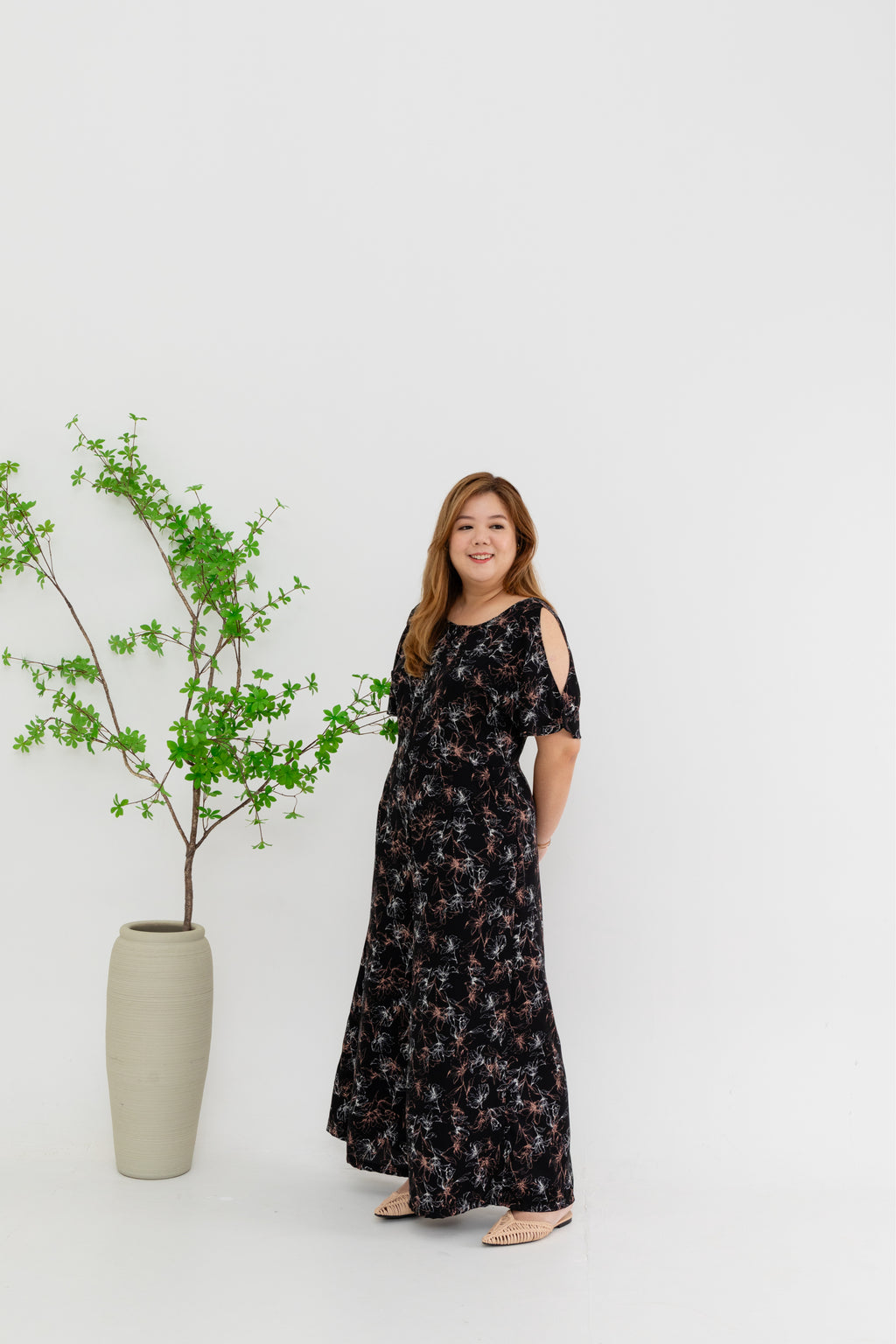 Spring Jumpsuit (Black Florals)