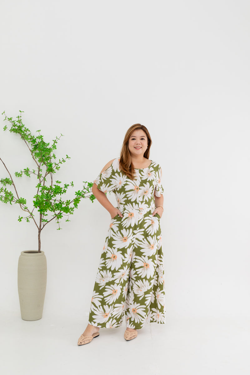 Spring Jumpsuit (Olive Sunshine)