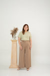 Front Pleat Pants (Brown)