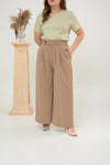 Front Pleat Pants (Brown)