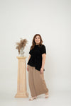 Front Pleat Pants (Brown)