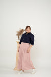 Pleated Palazzo Pants (Pink)