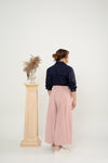 Pleated Palazzo Pants (Pink)