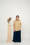 Classic Oversized Side Pocket Shirt (Khaki)