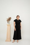 Longline Wide Leg Pants (Black)