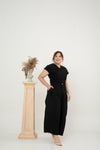 Longline Wide Leg Pants (Black)