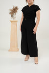 Longline Wide Leg Pants (Black)