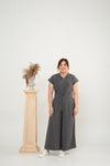 Longline Wide Leg Pants (Grey)