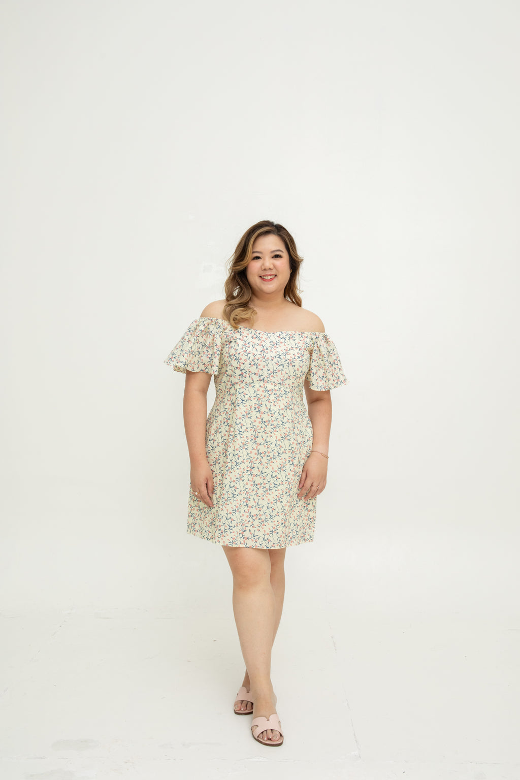 2-way Wildflower Dress-Romper (Cream)