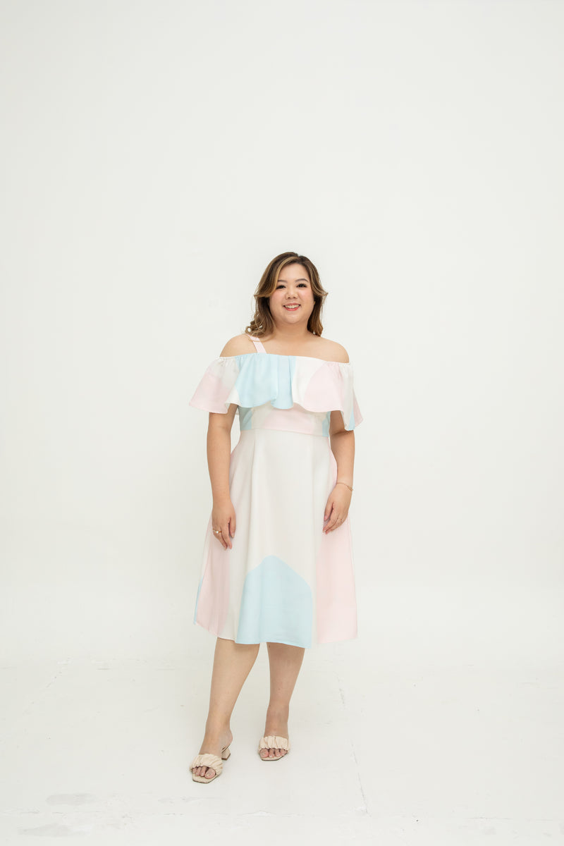 2-way Cold Shoulder Dress (Édition Limitée Candy Cloud)