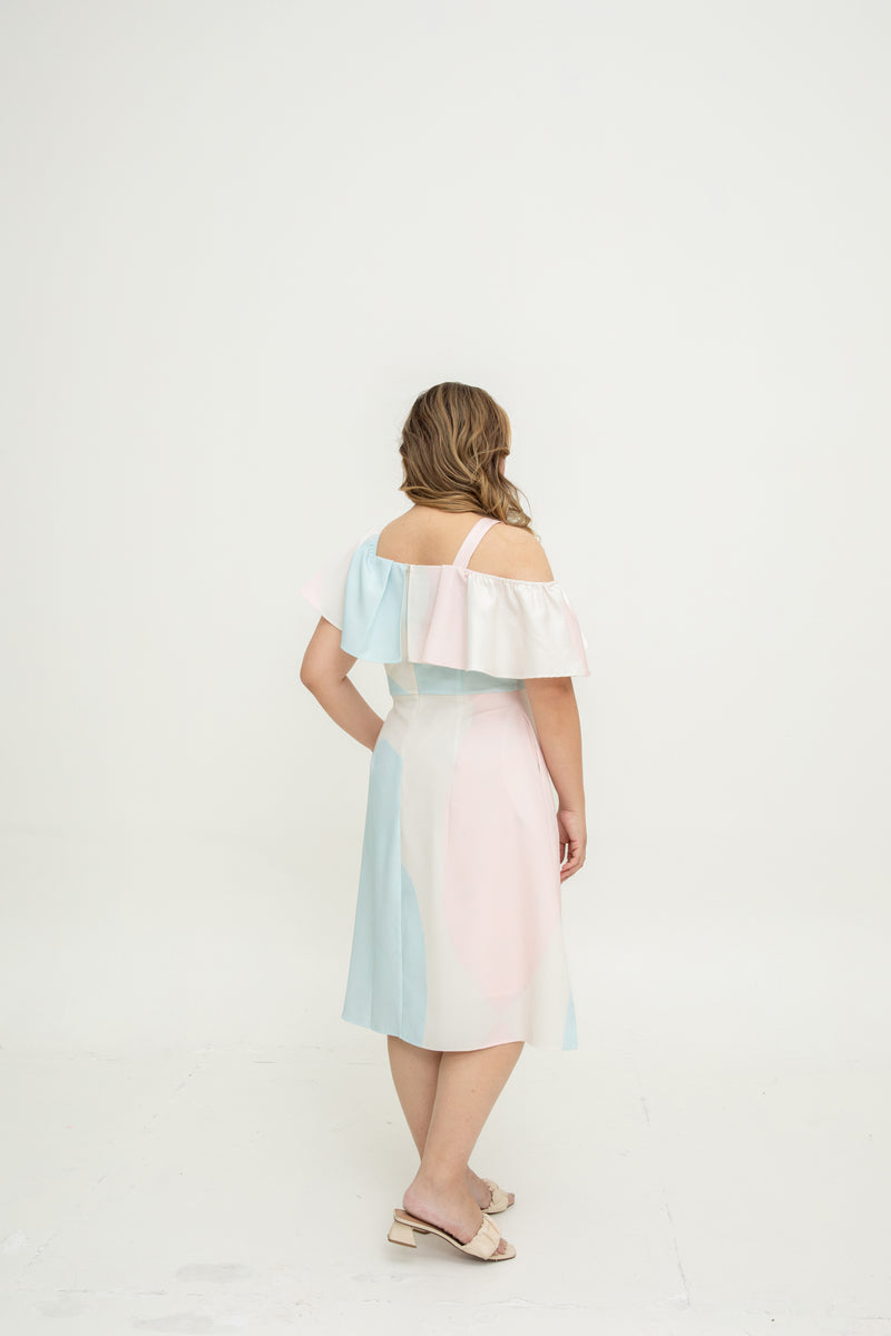 2-way Cold Shoulder Dress (Édition Limitée Candy Cloud)