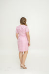 Noir Ruche Shift Dress (Pink)