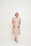 (Co-Ord) Peter Pan Collar Cheongsam Top (Pink)