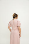 (Co-Ord) Peter Pan Collar Cheongsam Top (Pink)