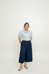 Soft Denim Culottes (Dark Wash)