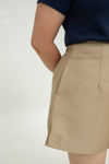 Mid-Waist PerfectSilhouette Shorts (Khaki)