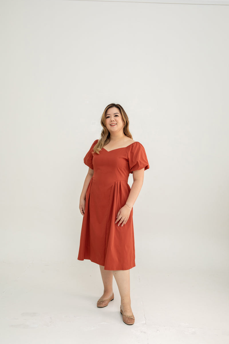 Aurora Sweetheart Midi (Red)