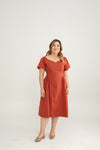 Aurora Sweetheart Midi (Red)