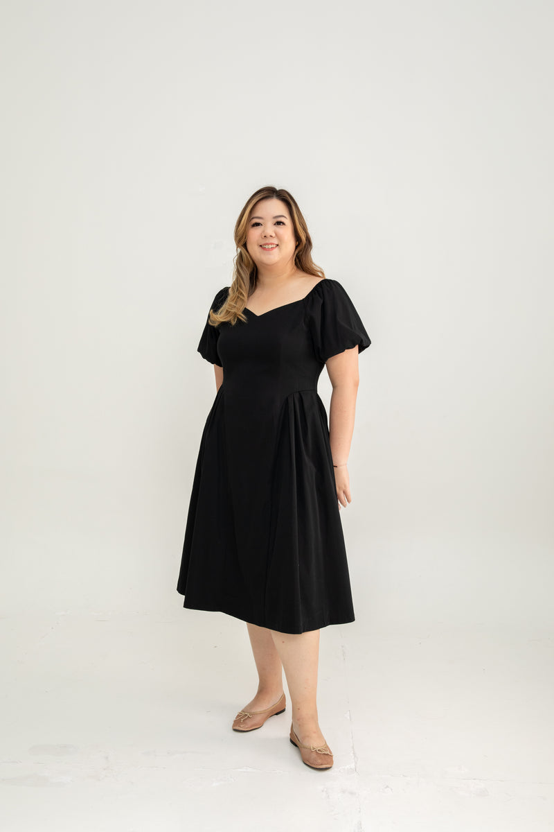 Aurora Sweetheart Midi (Black)