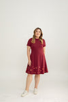 (ADULT) Bloom Édition Limitée  Skater Dress (Red)