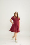 (ADULT) Bloom Édition Limitée  Skater Dress (Red)