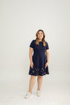 (ADULT) Bloom Édition Limitée  Skater Dress (Navy)