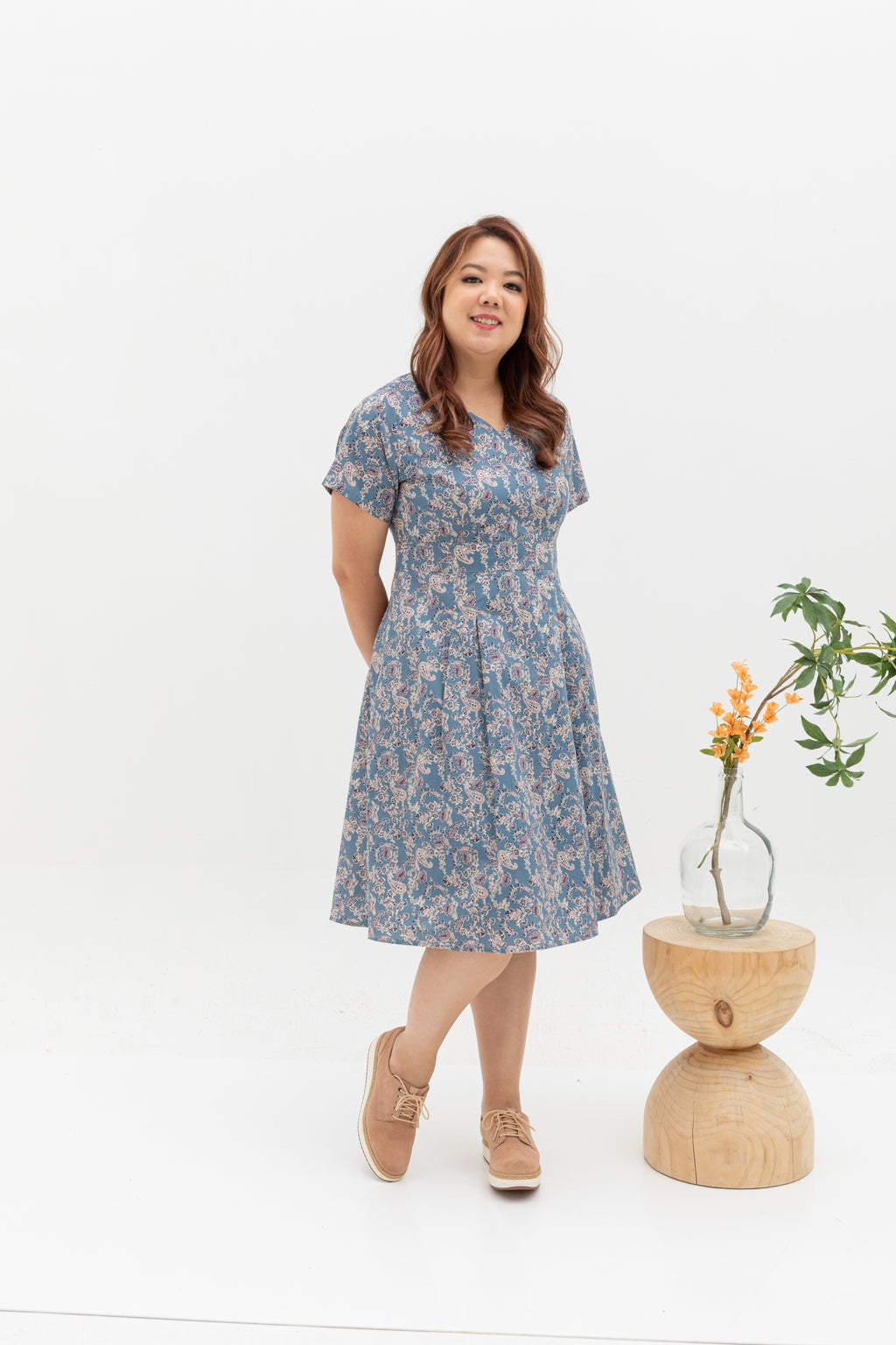 Yasmin Skater Dress (Paisley)