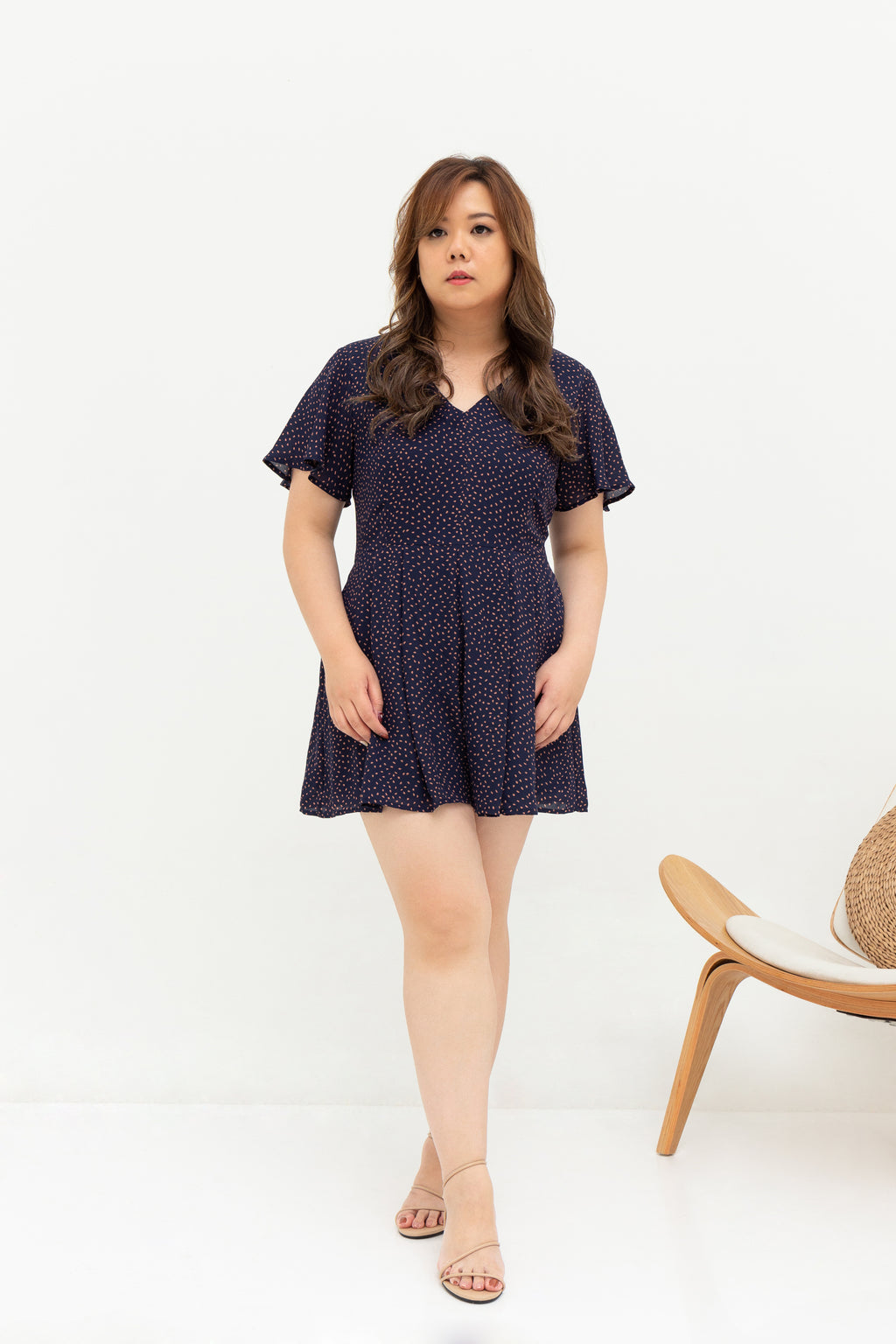 Saffron Romper (Navy), One-Piece - 1214 Alley